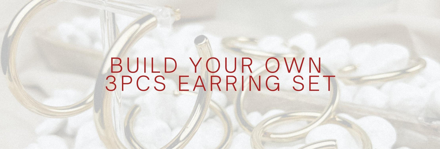 build your own 3pcs earring set